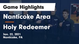 Nanticoke Area  vs Holy Redeemer  Game Highlights - Jan. 22, 2021