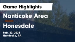 Nanticoke Area  vs Honesdale  Game Highlights - Feb. 20, 2024