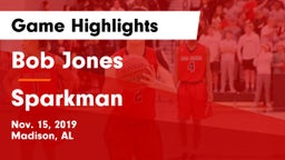 Bob Jones  vs Sparkman  Game Highlights - Nov. 15, 2019