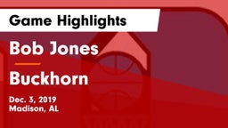 Bob Jones  vs Buckhorn  Game Highlights - Dec. 3, 2019