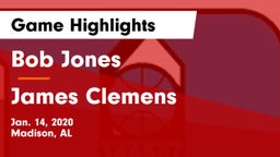 Bob Jones  vs James Clemens  Game Highlights - Jan. 14, 2020