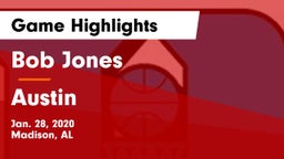 Bob Jones  vs Austin  Game Highlights - Jan. 28, 2020