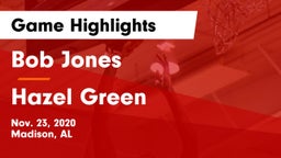 Bob Jones  vs Hazel Green  Game Highlights - Nov. 23, 2020