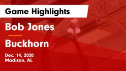 Bob Jones  vs Buckhorn  Game Highlights - Dec. 14, 2020
