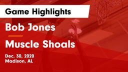 Bob Jones  vs Muscle Shoals  Game Highlights - Dec. 30, 2020