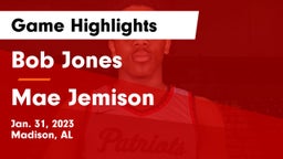 Bob Jones  vs Mae Jemison  Game Highlights - Jan. 31, 2023