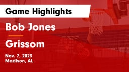 Bob Jones  vs Grissom  Game Highlights - Nov. 7, 2023