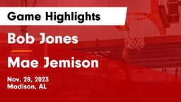 Bob Jones  vs Mae Jemison  Game Highlights - Nov. 28, 2023