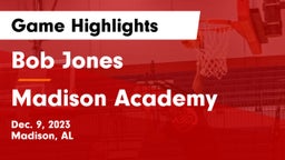 Bob Jones  vs Madison Academy  Game Highlights - Dec. 9, 2023