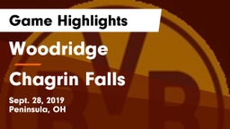 Woodridge  vs Chagrin Falls Game Highlights - Sept. 28, 2019