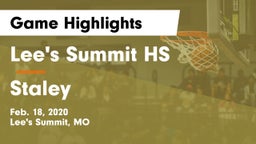 Lee's Summit HS vs Staley  Game Highlights - Feb. 18, 2020