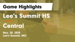 Lee's Summit HS vs Central   Game Highlights - Nov. 30, 2020