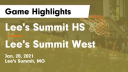 Lee's Summit HS vs Lee's Summit West  Game Highlights - Jan. 20, 2021