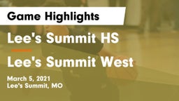Lee's Summit HS vs Lee's Summit West  Game Highlights - March 5, 2021