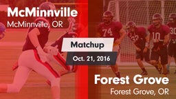 Matchup: McMinnville High vs. Forest Grove  2016
