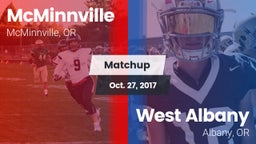 Matchup: McMinnville High vs. West Albany  2017