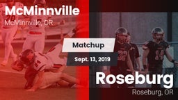 Matchup: McMinnville High vs. Roseburg  2019