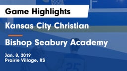 Kansas City Christian  vs Bishop Seabury Academy  Game Highlights - Jan. 8, 2019