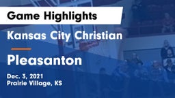 Kansas City Christian  vs Pleasanton  Game Highlights - Dec. 3, 2021