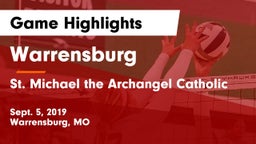 Warrensburg  vs St. Michael the Archangel Catholic  Game Highlights - Sept. 5, 2019