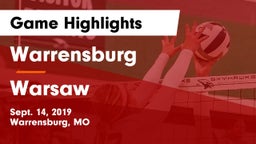 Warrensburg  vs Warsaw  Game Highlights - Sept. 14, 2019