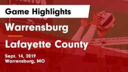 Warrensburg  vs Lafayette County  Game Highlights - Sept. 14, 2019
