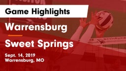 Warrensburg  vs Sweet Springs  Game Highlights - Sept. 14, 2019