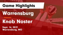 Warrensburg  vs Knob Noster  Game Highlights - Sept. 16, 2019