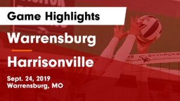 Warrensburg  vs Harrisonville  Game Highlights - Sept. 24, 2019