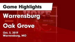 Warrensburg  vs Oak Grove  Game Highlights - Oct. 3, 2019