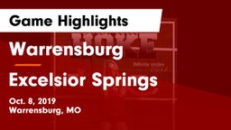 Warrensburg  vs Excelsior Springs  Game Highlights - Oct. 8, 2019