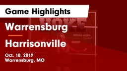 Warrensburg  vs Harrisonville  Game Highlights - Oct. 10, 2019