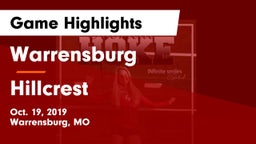 Warrensburg  vs Hillcrest  Game Highlights - Oct. 19, 2019