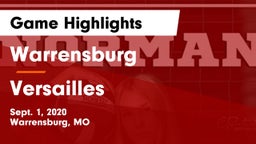 Warrensburg  vs Versailles  Game Highlights - Sept. 1, 2020