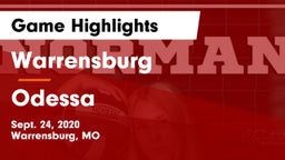 Warrensburg  vs Odessa  Game Highlights - Sept. 24, 2020