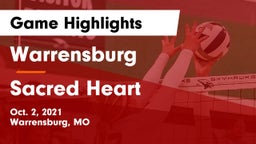 Warrensburg  vs Sacred Heart  Game Highlights - Oct. 2, 2021