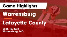 Warrensburg  vs Lafayette County  Game Highlights - Sept. 10, 2022
