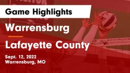 Warrensburg  vs Lafayette County  Game Highlights - Sept. 12, 2022