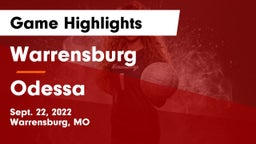 Warrensburg  vs Odessa  Game Highlights - Sept. 22, 2022