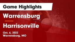 Warrensburg  vs Harrisonville  Game Highlights - Oct. 6, 2022