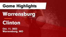 Warrensburg  vs Clinton  Game Highlights - Oct. 11, 2022