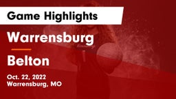 Warrensburg  vs Belton  Game Highlights - Oct. 22, 2022
