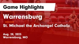 Warrensburg  vs St. Michael the Archangel Catholic  Game Highlights - Aug. 28, 2023