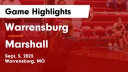 Warrensburg  vs Marshall  Game Highlights - Sept. 5, 2023