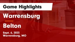Warrensburg  vs Belton  Game Highlights - Sept. 6, 2023