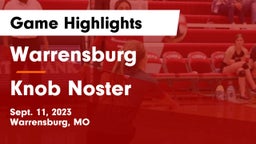 Warrensburg  vs Knob Noster  Game Highlights - Sept. 11, 2023