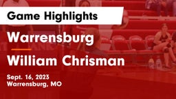Warrensburg  vs William Chrisman  Game Highlights - Sept. 16, 2023