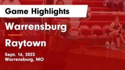 Warrensburg  vs Raytown Game Highlights - Sept. 16, 2023
