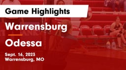 Warrensburg  vs Odessa  Game Highlights - Sept. 16, 2023