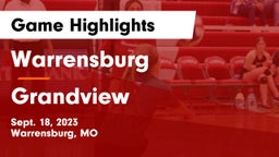 Warrensburg  vs Grandview  Game Highlights - Sept. 18, 2023